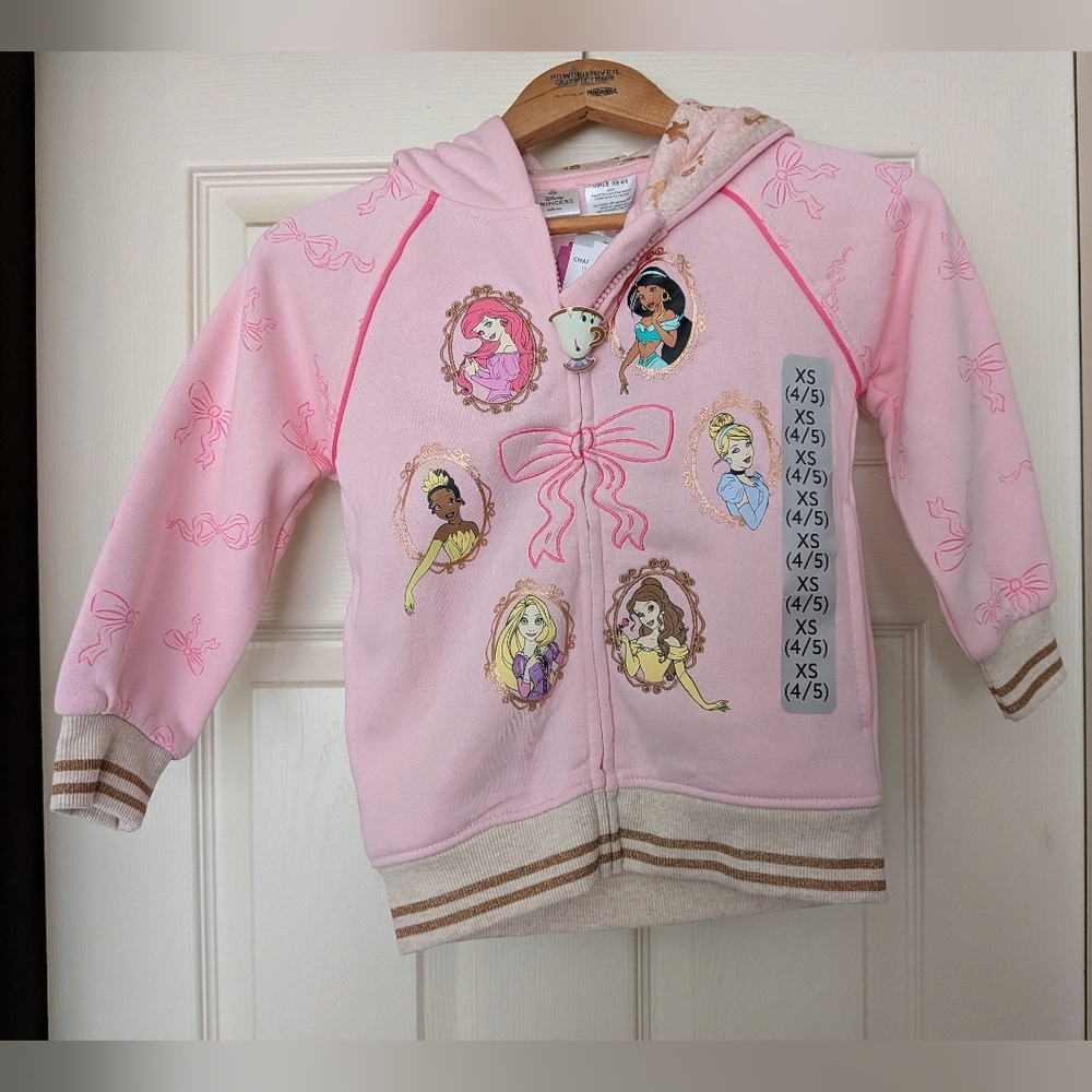 Disney Princess Pink Hoodie for Kids - XS 4/5